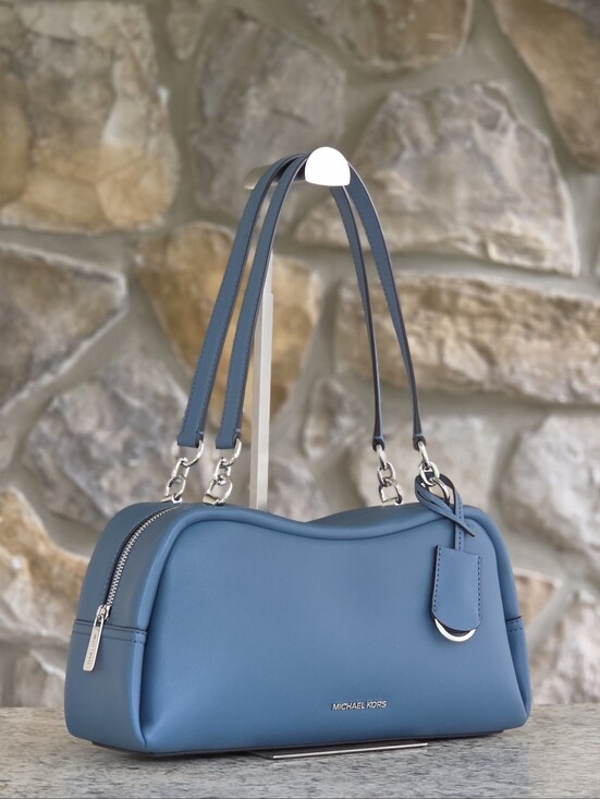 Michael Kors Handbags - Michael Kors Cecily Medium Blue Shoulder Bag